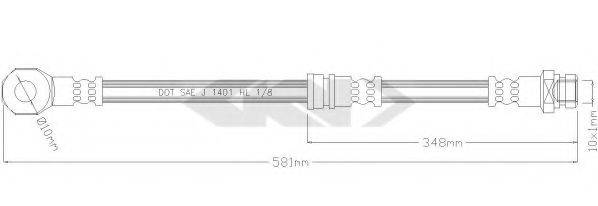 SPIDAN 340322 Гальмівний шланг