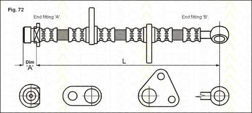 TRISCAN 815040121 Гальмівний шланг
