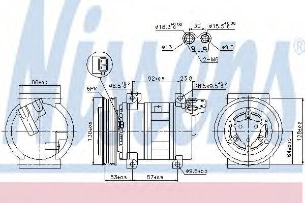 NISSENS 89330 Компресор, кондиціонер
