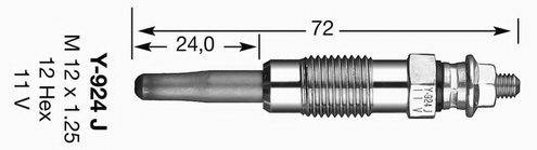 NGK 3473 Свічка розжарювання
