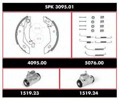 REMSA SPK309501 Комплект гальм, барабанний гальмівний механізм