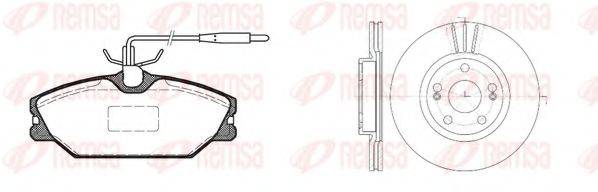 REMSA 820805 Комплект гальм, дисковий гальмівний механізм