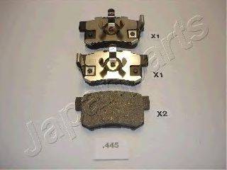 JAPANPARTS PP445AF Комплект гальмівних колодок, дискове гальмо