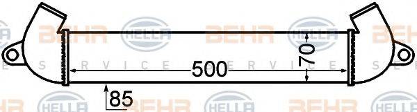 HELLA 8ML376776291 Інтеркулер