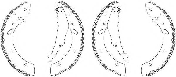 HELLA 8DB355003451 Комплект гальмівних колодок