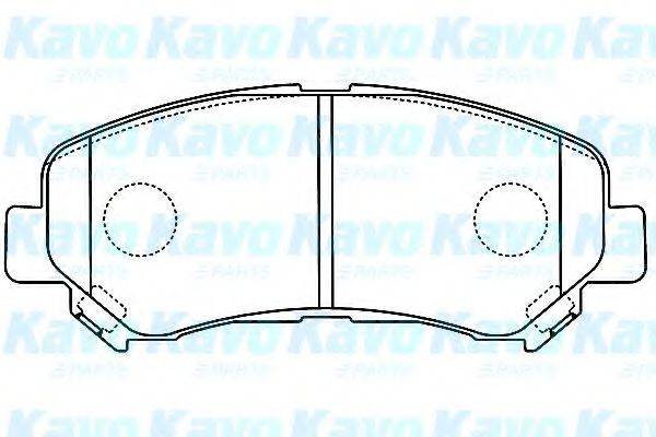 KAVO PARTS BP6600 Комплект гальмівних колодок, дискове гальмо