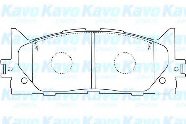 KAVO PARTS BP9105 Комплект гальмівних колодок, дискове гальмо