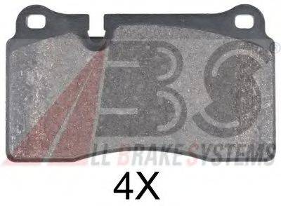 A.B.S. 37895OE Комплект гальмівних колодок, дискове гальмо