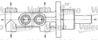 VALEO 402255 головний гальмівний циліндр