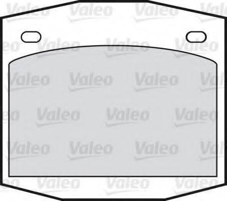 VALEO 551625 Комплект гальмівних колодок, дискове гальмо