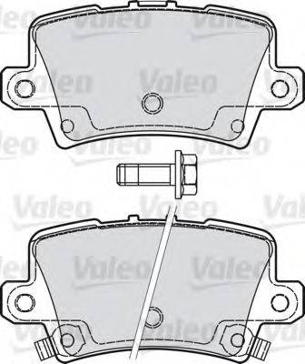 VALEO 598849 Комплект гальмівних колодок, дискове гальмо