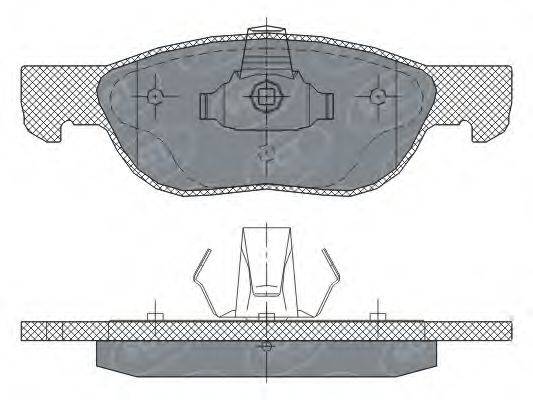 SCT GERMANY SP296PR Комплект гальмівних колодок, дискове гальмо