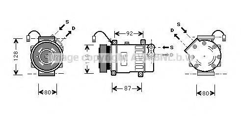 AVA QUALITY COOLING CNK217 Компресор, кондиціонер