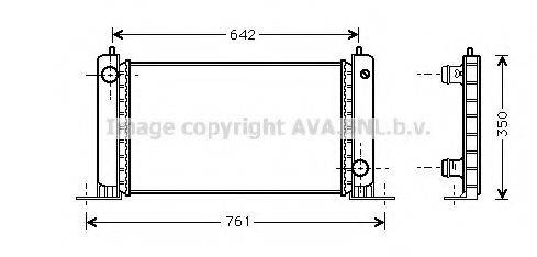 AVA QUALITY COOLING FTA2243 Радіатор, охолодження двигуна