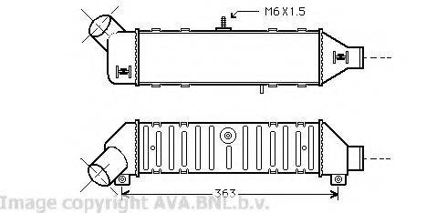 AVA QUALITY COOLING VW4136 Інтеркулер
