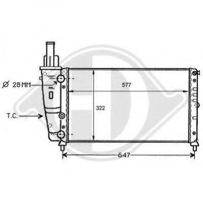 DIEDERICHS 8109158 Радіатор, охолодження двигуна