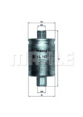 MAHLE ORIGINAL KL182 Паливний фільтр