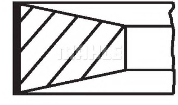MAHLE ORIGINAL 00986N0 Комплект поршневих кілець