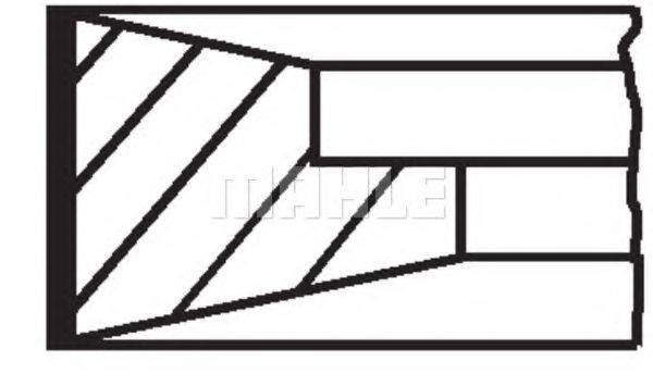 MAHLE ORIGINAL 03811N0 Комплект поршневих кілець