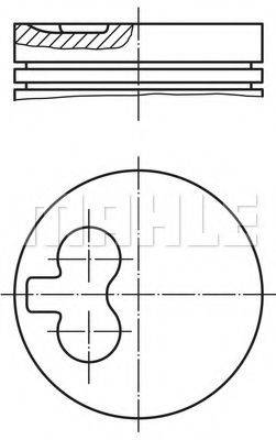 MAHLE ORIGINAL 0395100 Поршень