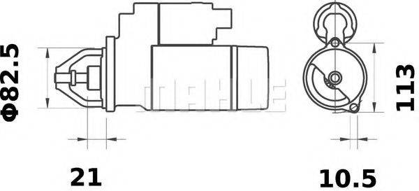 MAHLE ORIGINAL MS97 Стартер
