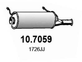 ASSO 107059 Глушник вихлопних газів кінцевий