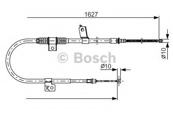 BOSCH 1987482274 Трос, стоянкова гальмівна система