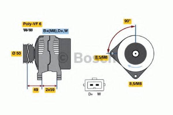 BOSCH 0123310049 Генератор
