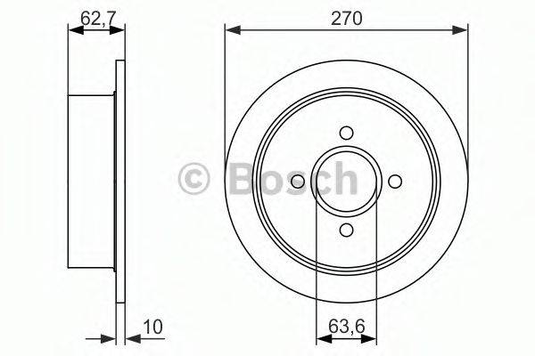 BOSCH 0986479897 гальмівний диск