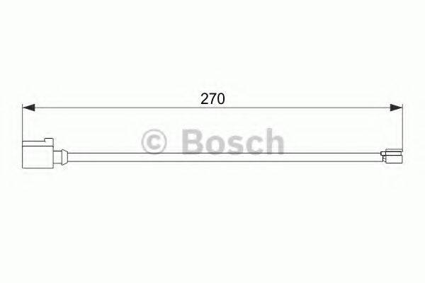 BOSCH 1987474564 Сигналізатор, знос гальмівних колодок