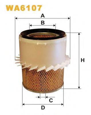 WIX FILTERS WA6107 Повітряний фільтр