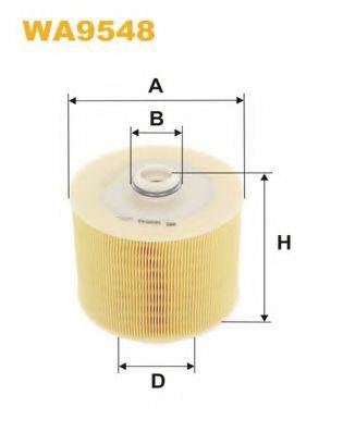 WIX FILTERS WA9548 Повітряний фільтр