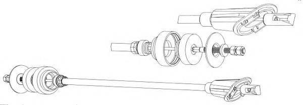 CEF CT01116 Трос, управління зчепленням