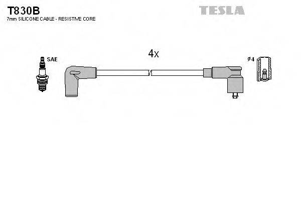 TESLA T830B Комплект дротів запалювання