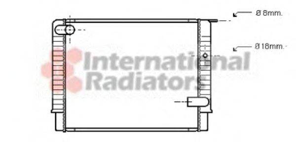 VAN WEZEL 59002033 Радіатор, охолодження двигуна