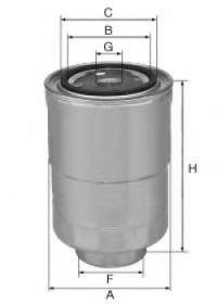 UNIFLUX FILTERS XN349 Паливний фільтр