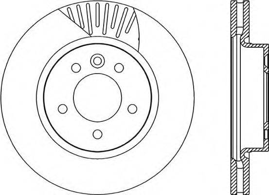 OPEN PARTS BDR225120 гальмівний диск