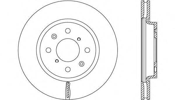 OPEN PARTS BDA265820 гальмівний диск
