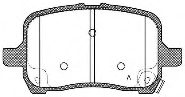OPEN PARTS BPA108922 Комплект гальмівних колодок, дискове гальмо