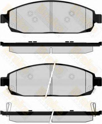 BRAKE ENGINEERING PA1665 Комплект гальмівних колодок, дискове гальмо