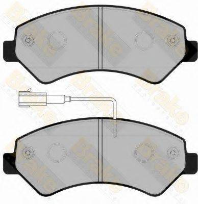 BRAKE ENGINEERING PA1755 Комплект гальмівних колодок, дискове гальмо
