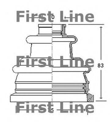 FIRST LINE FCB2089 Пильовик, приводний вал