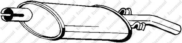 BOSAL 200397 Глушник вихлопних газів кінцевий