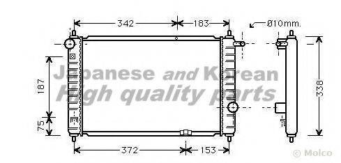 ASHUKI J20701 Радіатор, охолодження двигуна