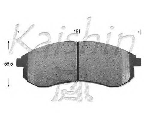 KAISHIN FK6123 Комплект гальмівних колодок, дискове гальмо