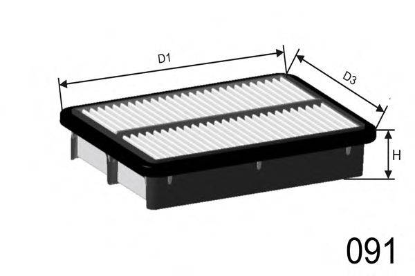 MISFAT P504 Повітряний фільтр