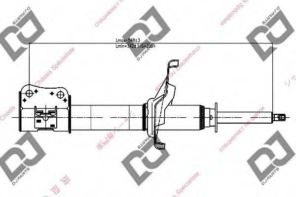 DJ PARTS DS1082GS Амортизатор