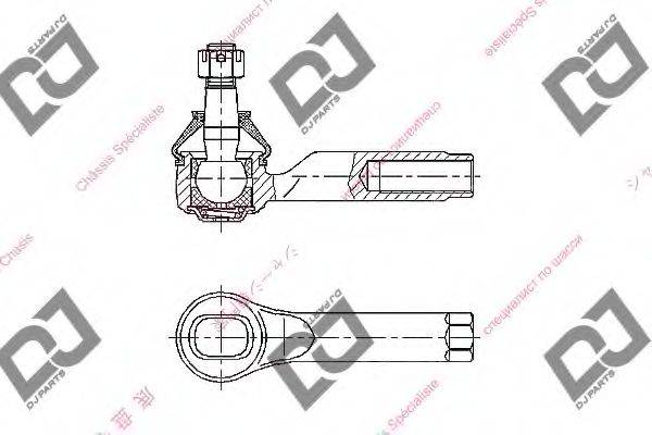 DJ PARTS DE1090 Наконечник поперечної кермової тяги