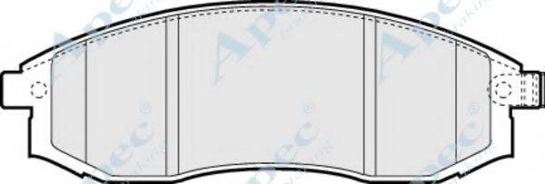APEC BRAKING PAD1228 Комплект гальмівних колодок, дискове гальмо