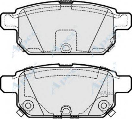 APEC BRAKING PAD1843 Комплект гальмівних колодок, дискове гальмо